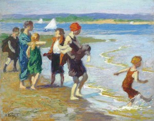 The bathing beach